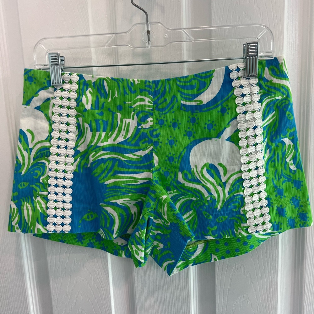 Lilly Pulitzer Green and Blue Shorts
